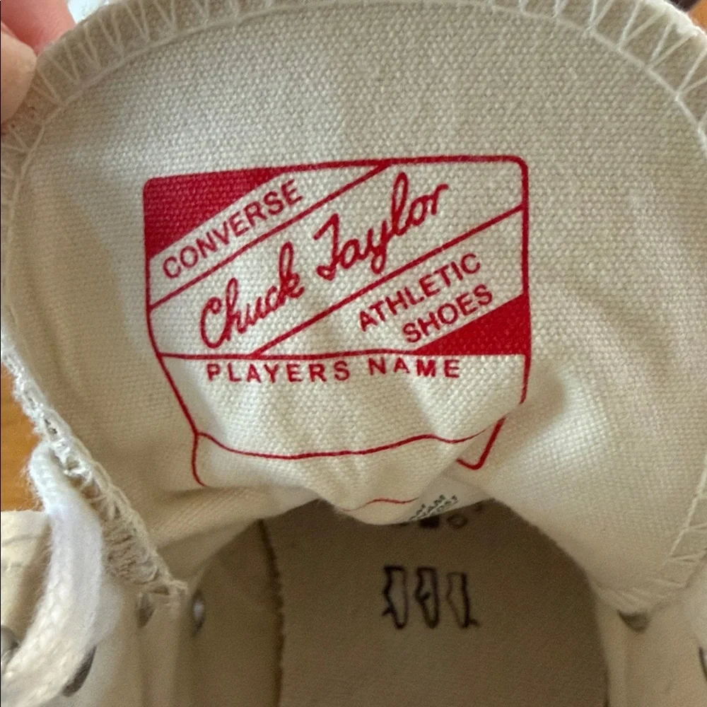 Converse Metallic Gold High Top Sneakers - Women's US 6.5 - Picture 10 of 11